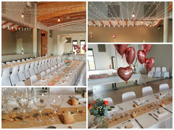 Mariage , décoration de la salle Mariage bohème location décoration et mobilier à Saint Vérand